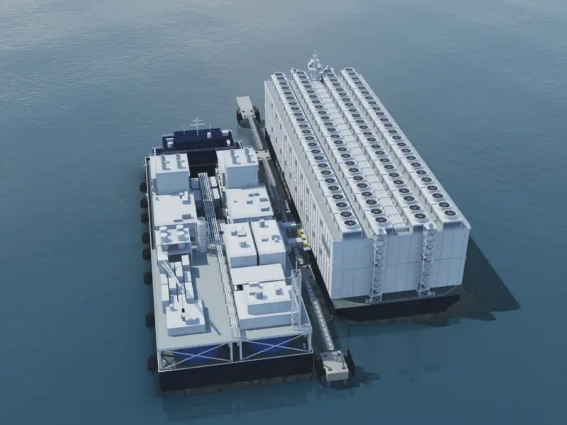 Floating AI data centres with floating power